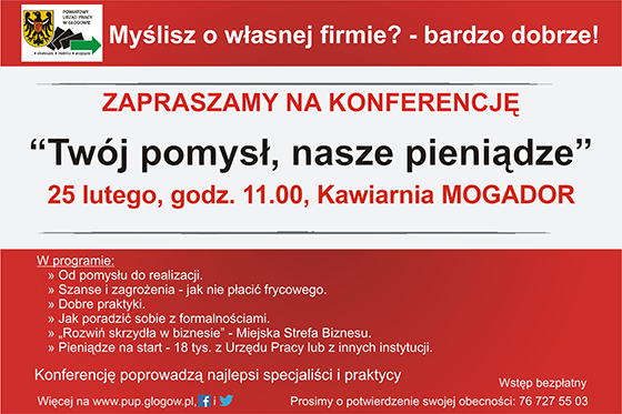 Twój pomysł, nasze pieniądze - plakat