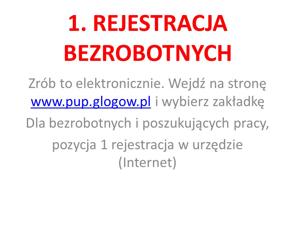Zasady kontaktu z Powiatowym Urzędem Pracy w Głogowie