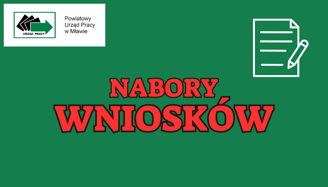 Zdjęcie artykułu Powiatowy Urząd Pracy w Mławie ogłasza nabór wniosków w sprawie zorganizowania staży i prac interwencyjnych